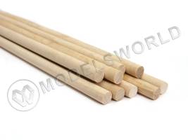 Комплект круглая заготовка, береза. Диаметр 9 мм, длина 50 см, 20 шт