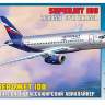 Склеиваемая пластиковая модель Региональный пассажирский авиалайнер Superjet 100. Масштаб 1:144