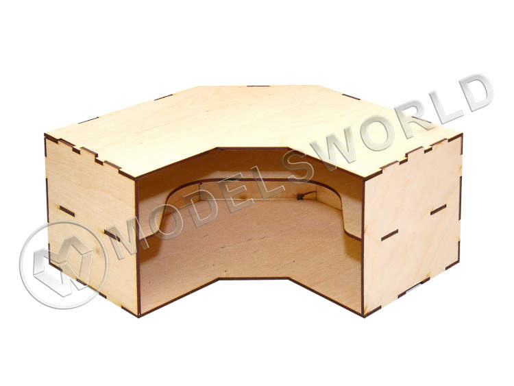 Угловой модуль-органайзер с полочкой. Собранный. - фото 1