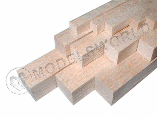 Рейка 1.6х1.6х914 мм, бальза, 1 шт