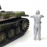 Фигура командира танка СССР 1943 г., поза 1. Масштаб 1:35